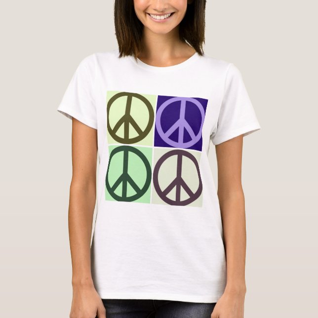 Fredstecken Popkonst Tee Shirt (Framsida)
