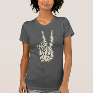 fredstecken Skeleton Hand T Shirt
