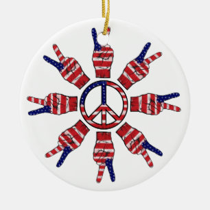 fredstecken Snowflake Julgransprydnad Keramik