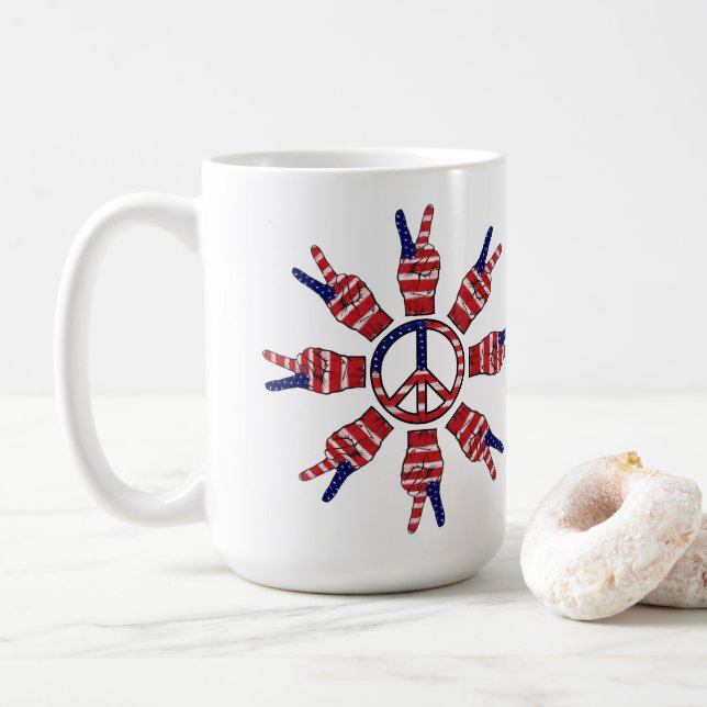 Fredstecken Sol Kaffemugg (Med munk)