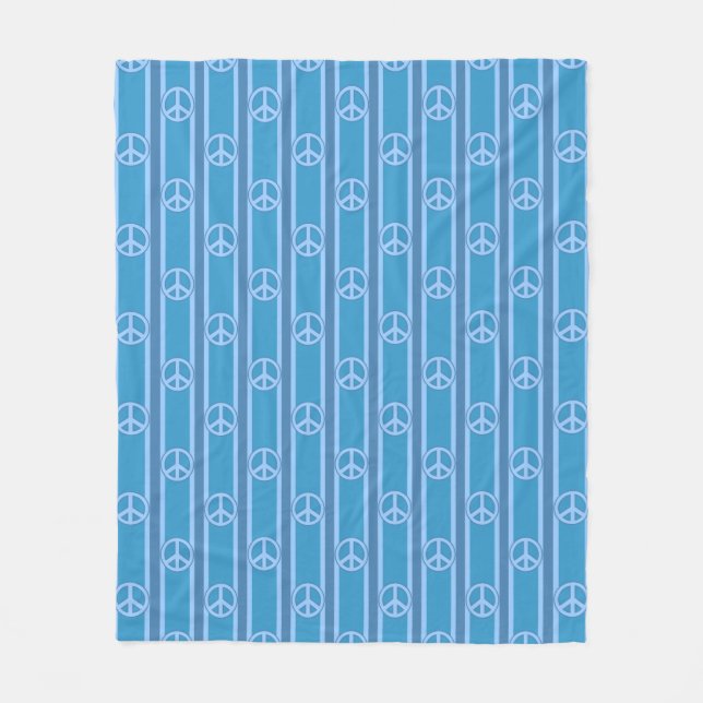 Fredstecken stripe fleecefilt (Framsidan)