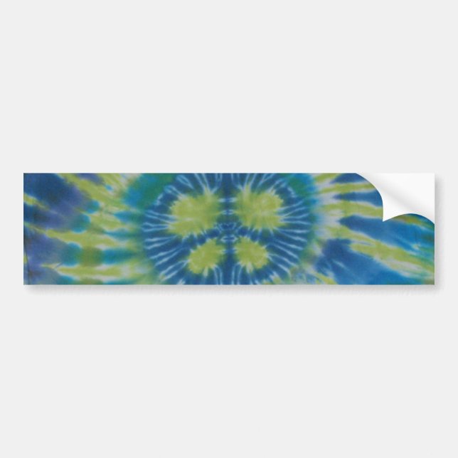Fredstecken Swirl Tie Dye Sticker Bildekal (Framsidan)