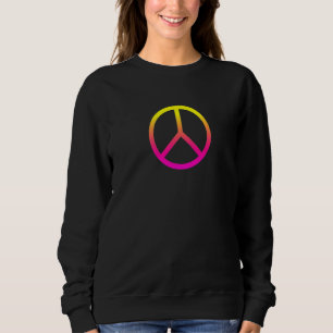 Fredstecken Symbol Unity Kärlek World Rosa Gult Wo T Shirt