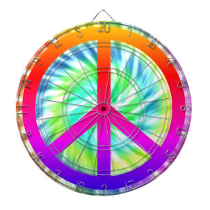 Fredstecken Tie Dye Design Dart Board Darttavla