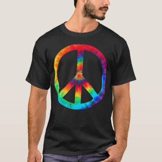 Fredstecken Tie Dye Hippies-julgudar T Shirt
