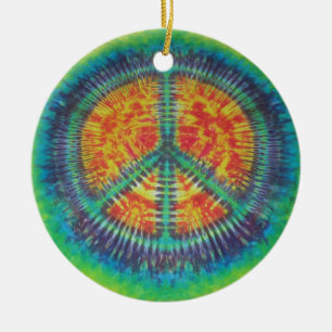 Fredstecken Tie Dye PhatDyes Julgransprydnad Keramik