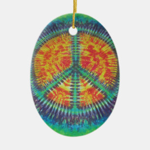 Fredstecken Tie Dye PhatDyes Julgransprydnad Keramik