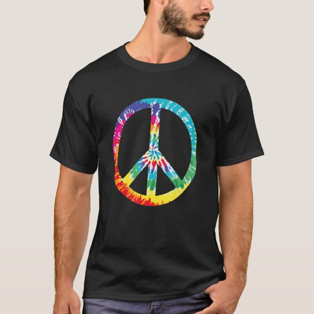 Fredstecken Tie Dye T Shirt (Framsida)