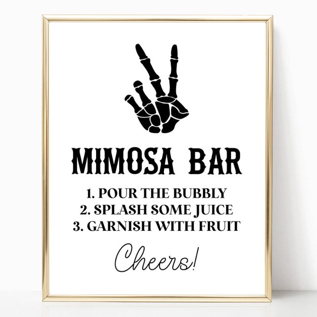 Fredstecken till Döden Do US Party Mimosa Pub Sign Poster (Skapare uppladdad)