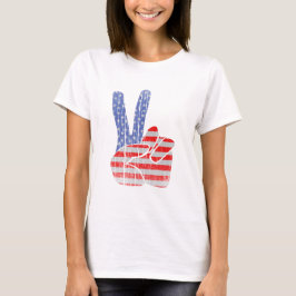 Fredstecken (vintagestil) t-shirt