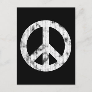 fredstecken White Distress Vykort