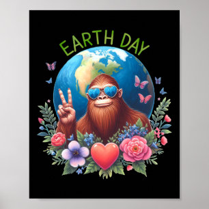 Fredsteckenet Bigfoot Sasquatch Savin Poster