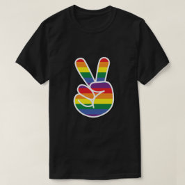 Fredsteckenet Bright Rainbow Pride T Shirt
