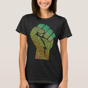 Fredsteckenet Fist RESIST, kraftfull, fredlig resi T Shirt