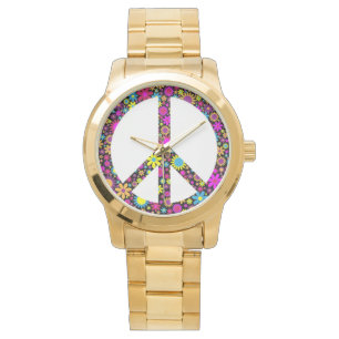 FREDSTECKENET GROOVY BLOMMIGT ARMBANDSUR