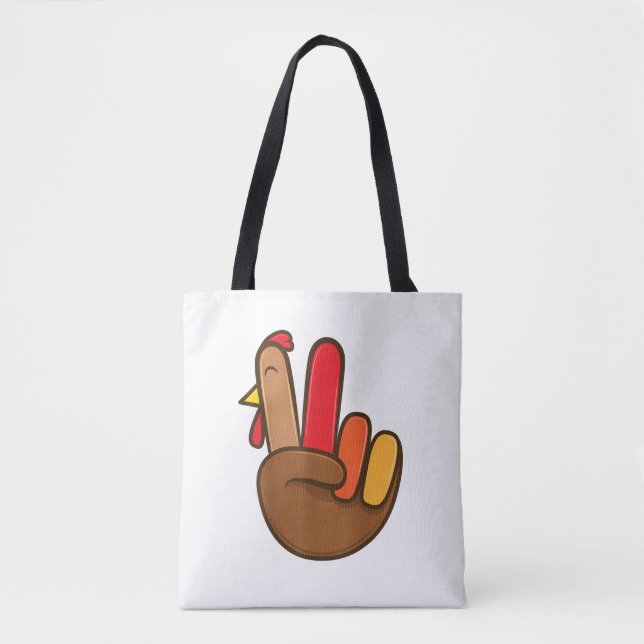 Fredsteckenet Groovy Thanksgiving Retro H Tygkasse (Framsida)