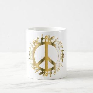 FREDSTECKENET kärlek HÄNDER Kaffemugg
