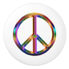 Fredsteckenet Krom Knopp