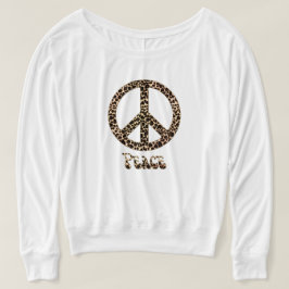 Fredsteckenet Leopards for Peace ~ Leopard Print T Shirt
