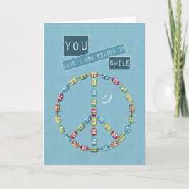 Fredsteckenet Nya klammerparenteser Grattisar på D Kort