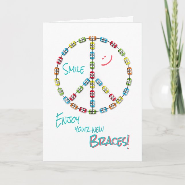 Fredsteckenet Nya klammerparenteser Grattisar på v Kort (Framsida)