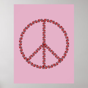 Fredsteckenet ro Poster