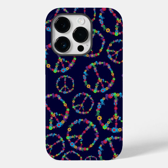 Fredsteckenet Skully Flower Power (Baksida)