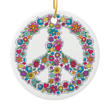 Fredsteckenet Textnederkant för anpassningsbar