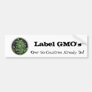 Fredsteckenet Tomato Plant Bumper Sticker Bildekal