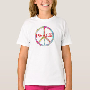 Fredsteckenet vintage Retro - design T Shirt