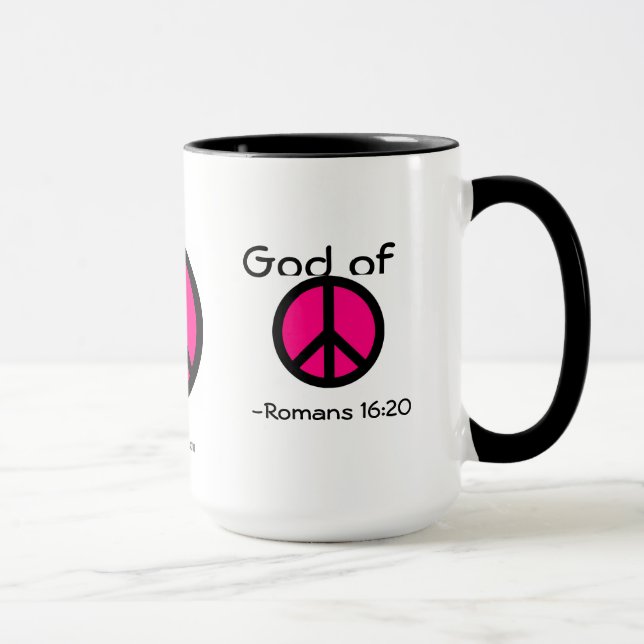 Fredsteckenets Gud gotGod316.com Mugg (Höger)