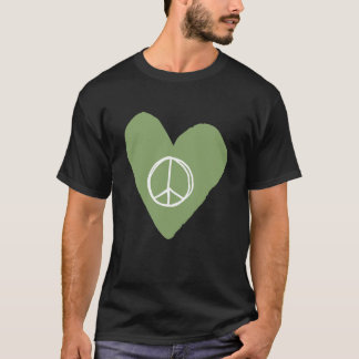 Fredsteckenets hjärta t shirt