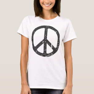 Fredsteckenets kvinnliga barn manar t shirt