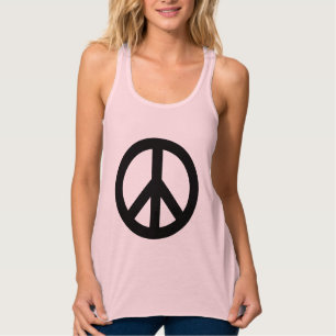 Fredsteckenets symbol linne med racerback