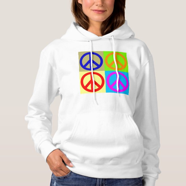 Fredsteckenets symbolpopup-bild t shirt (Framsida)