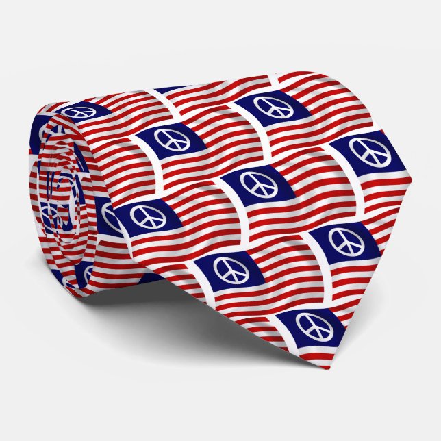 Fredsteckenflaggband för USA Slips (Rullad)