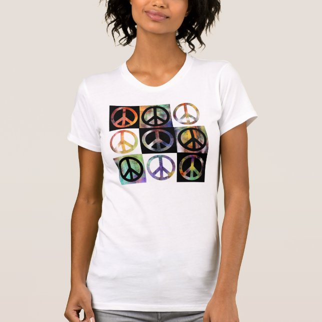 Fredsteckenmosaik T Shirt (Framsida)