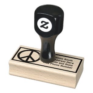 FREDSTECKENPersonalizable Rubber frimärke Stämpel