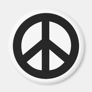Fredsteckensvart Magnet