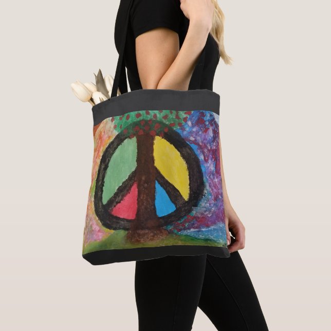 Fredsträd Totebag Tygkasse (Närbild)