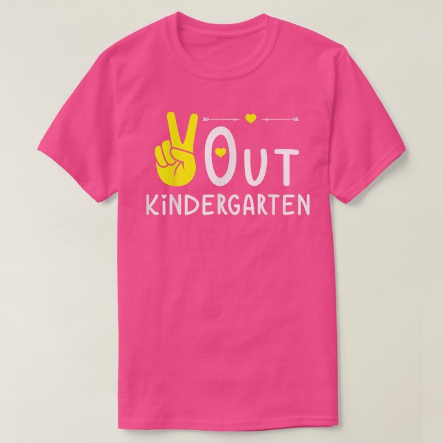 Fredsutgång Kindergarten Shirt Studenten, sista da T Shirt (Design framsida)