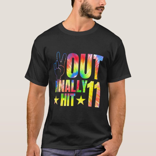 Fredsutgången till slut Slå 11 år gammal 11:e föde T Shirt (Framsida)
