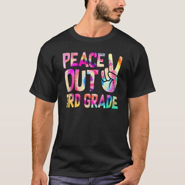 Fredsutlopp 3:e Klass Lycklig i skoltid D T Shirt (Framsida)