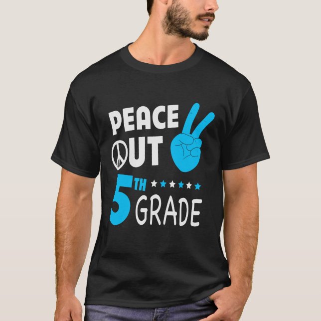 Fredsutlopp 5:e Klass-bostaden femte Klass Student T Shirt (Framsida)