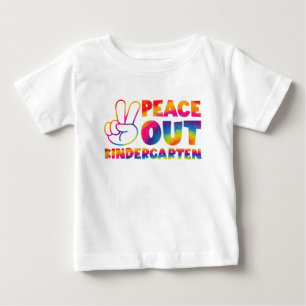 Fredsutlopp Kindergarten Tie Dye förra skoldagen T Shirt