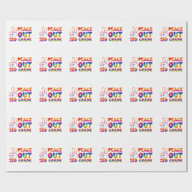 Fredsutlopp tredje Klass-titel förra dagen tredje  Presentpapper (Platt)