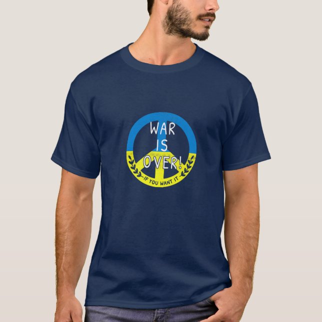 Fredsutsikten ge i Ukraina | Fred i Ukraina T Shirt (Framsida)