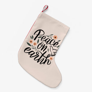 Fredsutveckling på jordens Blommigt Liten Julstrumpa