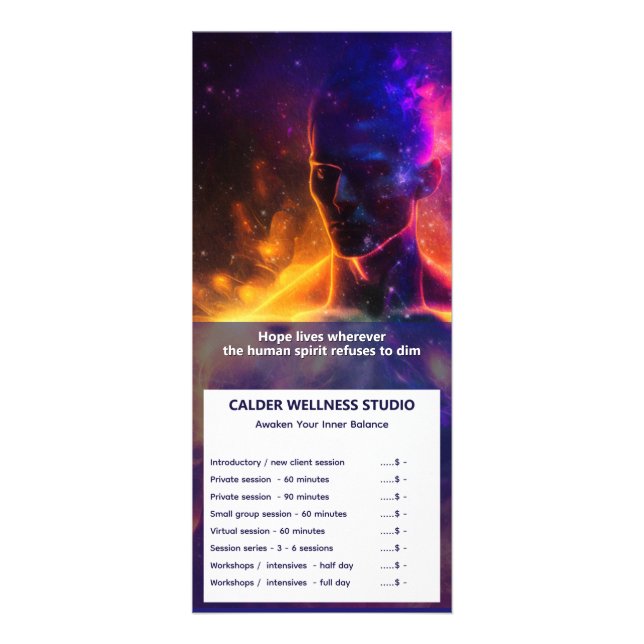 Fredsvakt | Lysande människa Reklamkort (Framsidan)