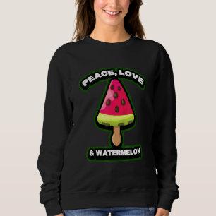 Fredsvibe i Kärlek och Watermelon Coola Tropical S T Shirt